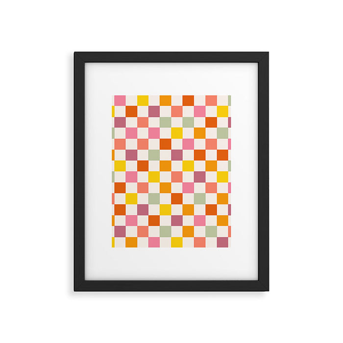 Candy Checkerboard  Framed Art Print Gallery Image 1