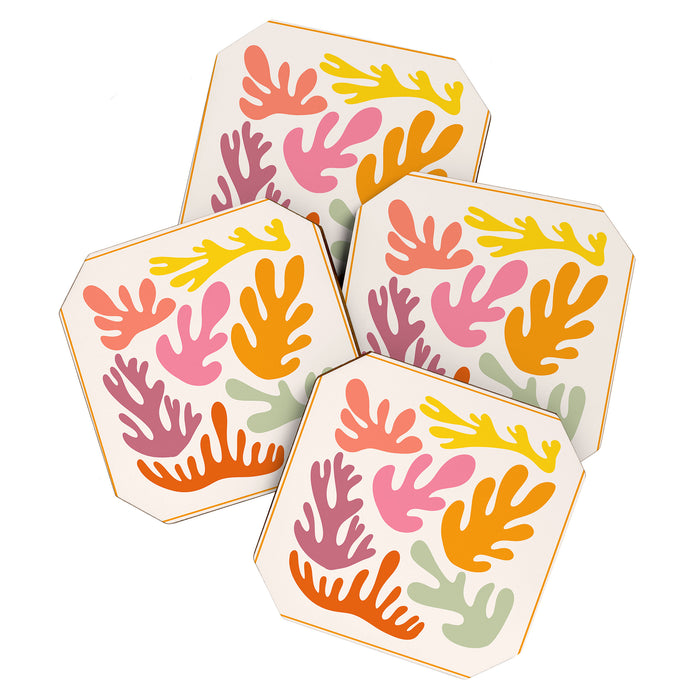 Candy Coral Matisse  Coaster Gallery Image 1