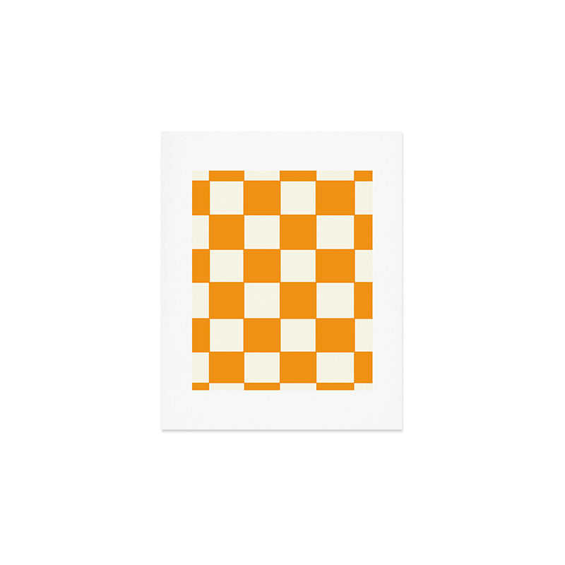 Citrus Check Pattern Art Print Gallery Image 1