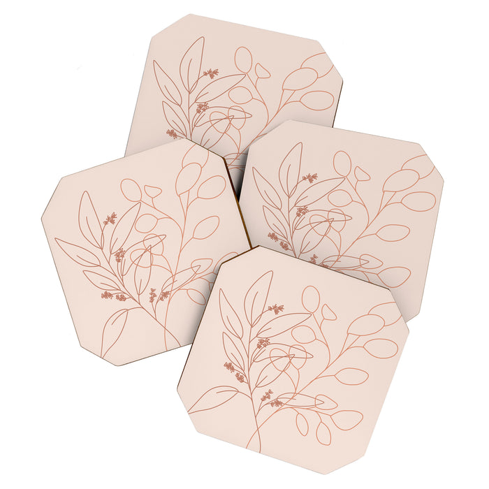 Eucalyptus Line Art Coaster Gallery Image 1
