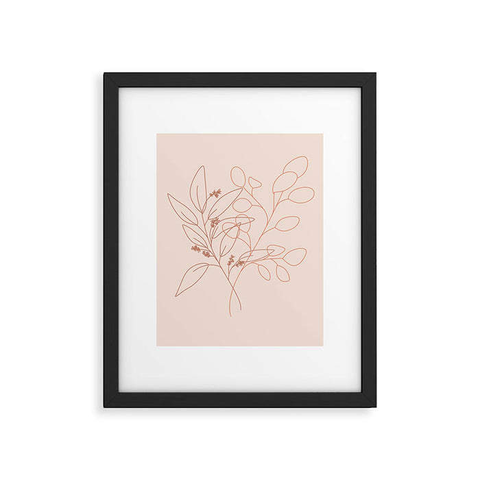 Eucalyptus Line Art Framed Art Print Gallery Image 1