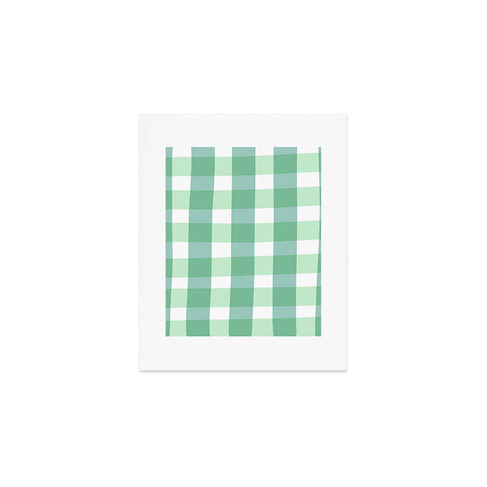 Green Gingham  Art Print Gallery Image 1