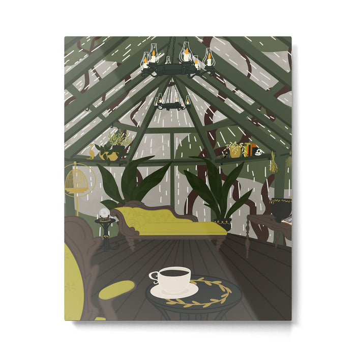 Haunted Interiors: Conservatory  Metal Print Gallery Image 1
