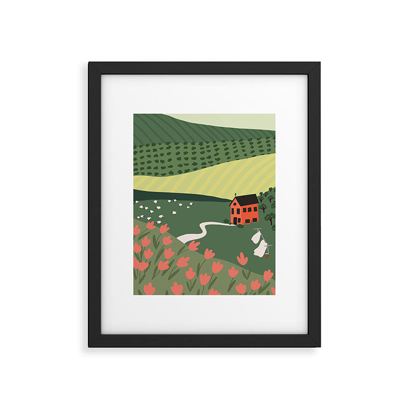 Idyllic Orchard Landscape Framed Art Print Gallery Image 6