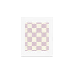 Lilac Check Pattern Art Print Gallery Image 1