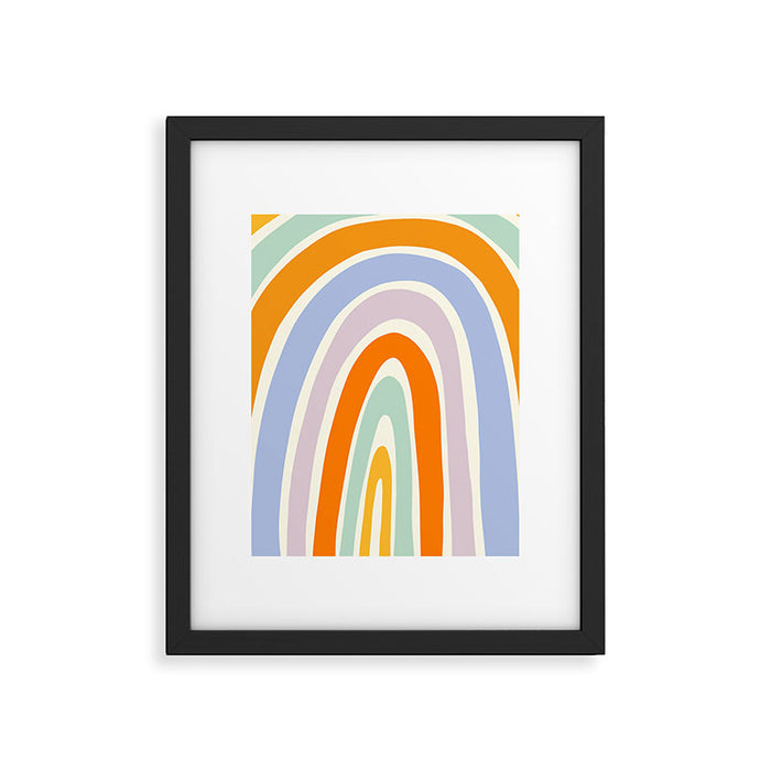 Mod Rainbow Framed Art Print Gallery Image 1