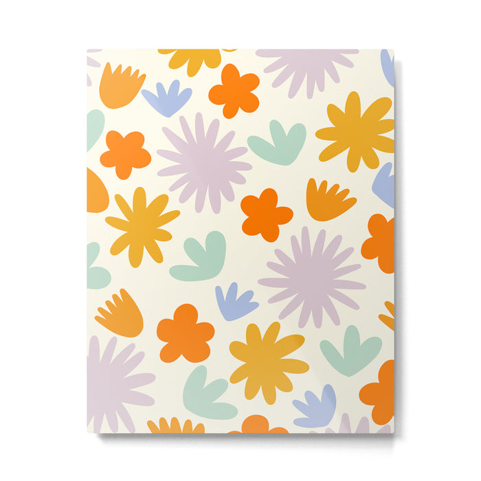 Mod Spring Flowers Metal Print Gallery Image 1