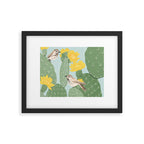 Prickly Pear with Wrens  Framed Art Print Gallery Image 5