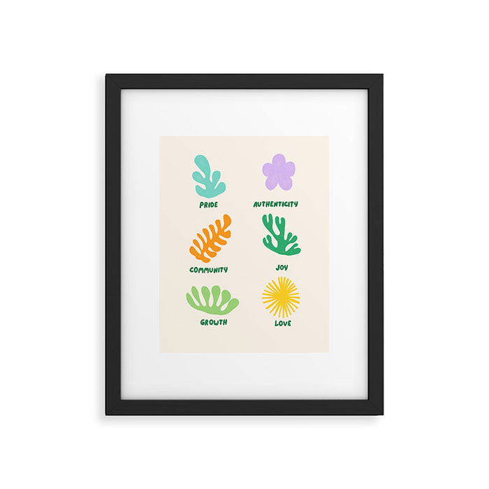 Pride,  Authenticity,  Joy Framed Art Print Gallery Image 1