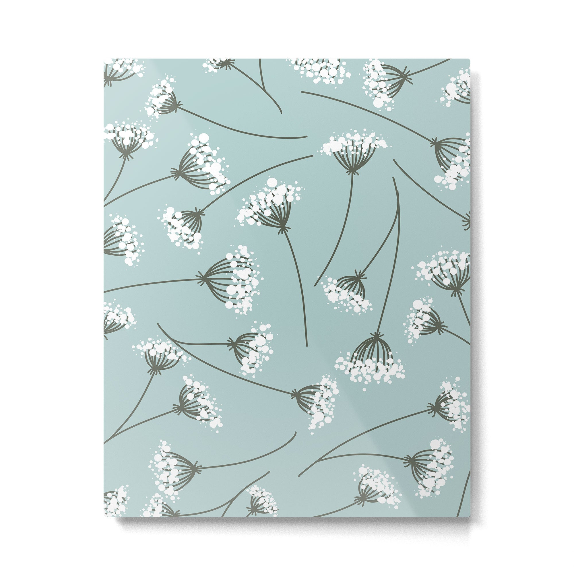 Queen Anne's Lace Floral Pattern Metal Print Gallery Image 6