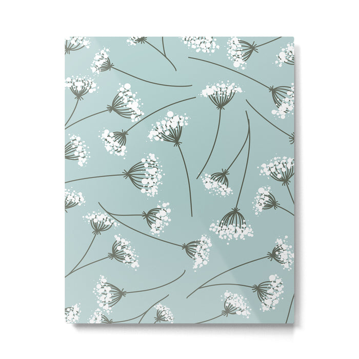 Queen Anne's Lace Floral Pattern Metal Print Gallery Image 1
