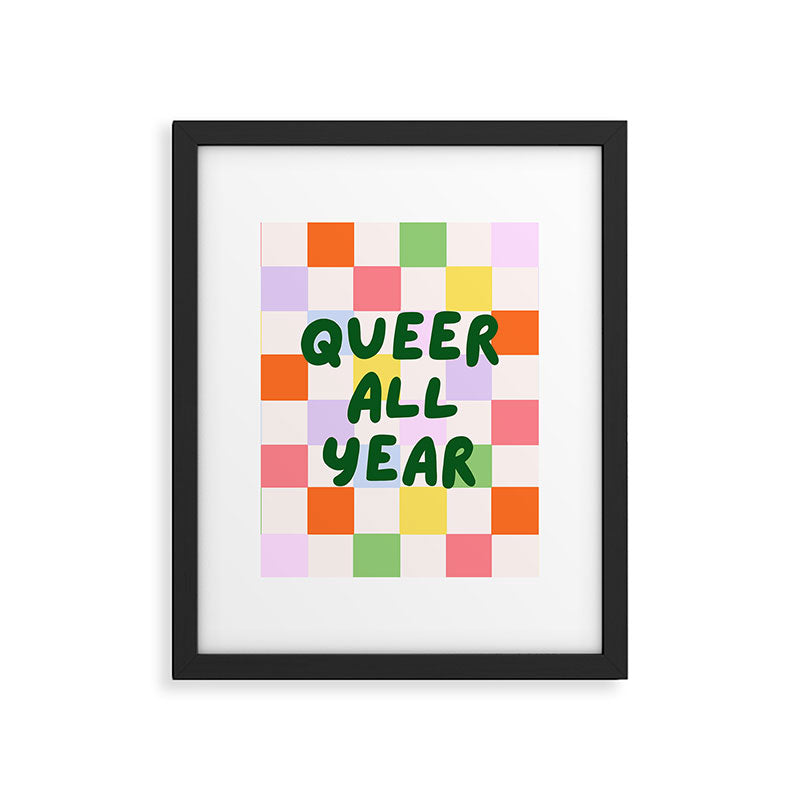 Queer All Year Framed Art Print Gallery Image 6