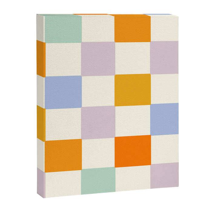 Rainbow Check Pattern Canvas Print Gallery Image 1
