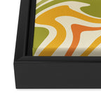 Rainbow Marble  Framed Canvas Print Gallery Image 3