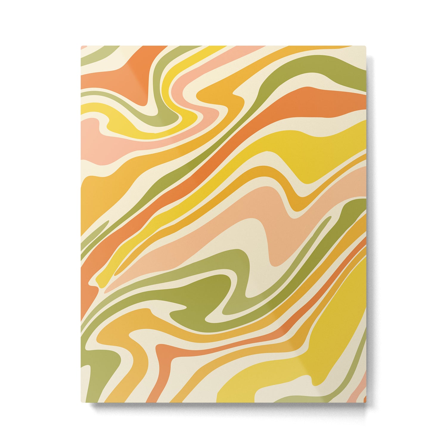 Rainbow Marble  Metal Print Gallery Image 6