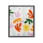 Rainbow Matisse Pattern Framed Canvas Print Gallery Image 8