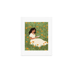 Reading in the Poppies  Art Print Gallery Image 1