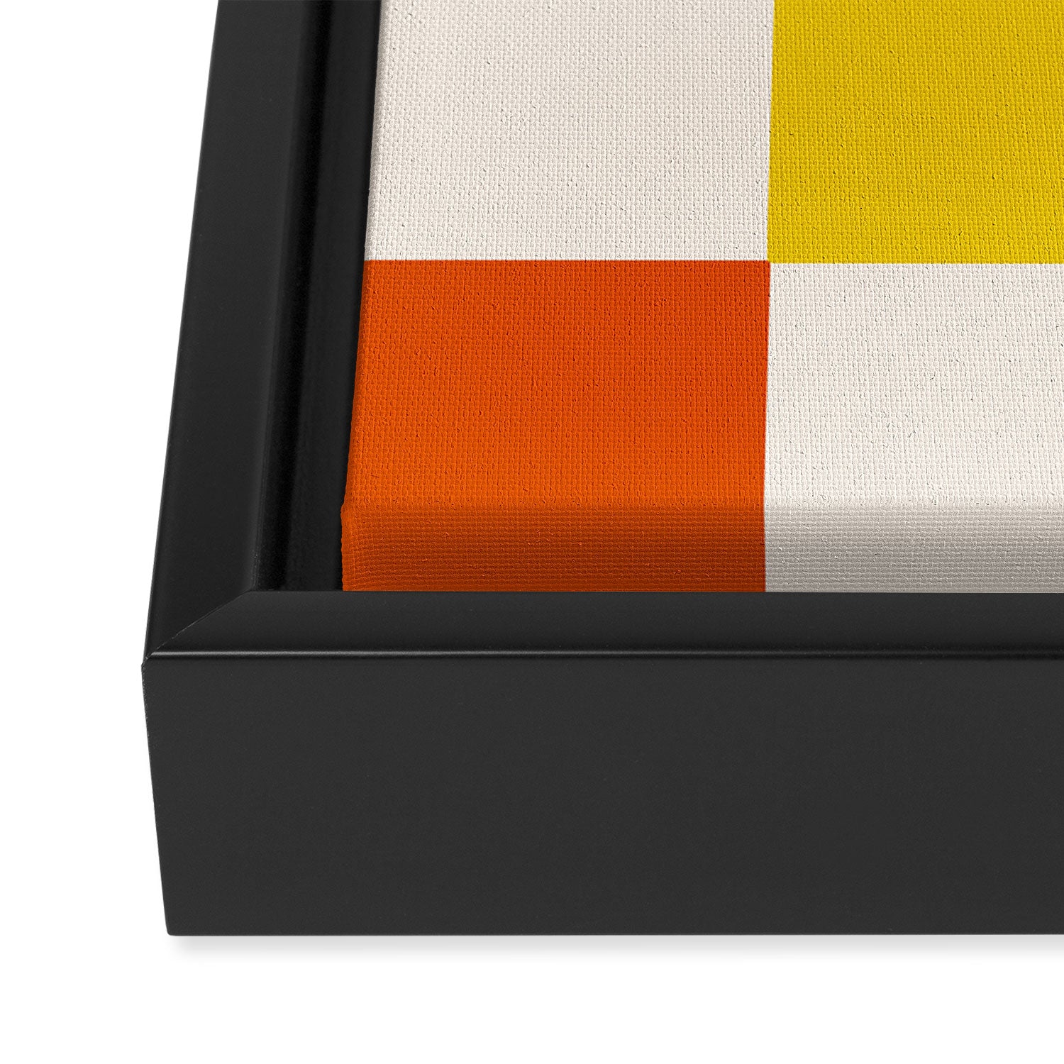 Retro Rainbow Checkerboard  Framed Canvas Print Gallery Image 3