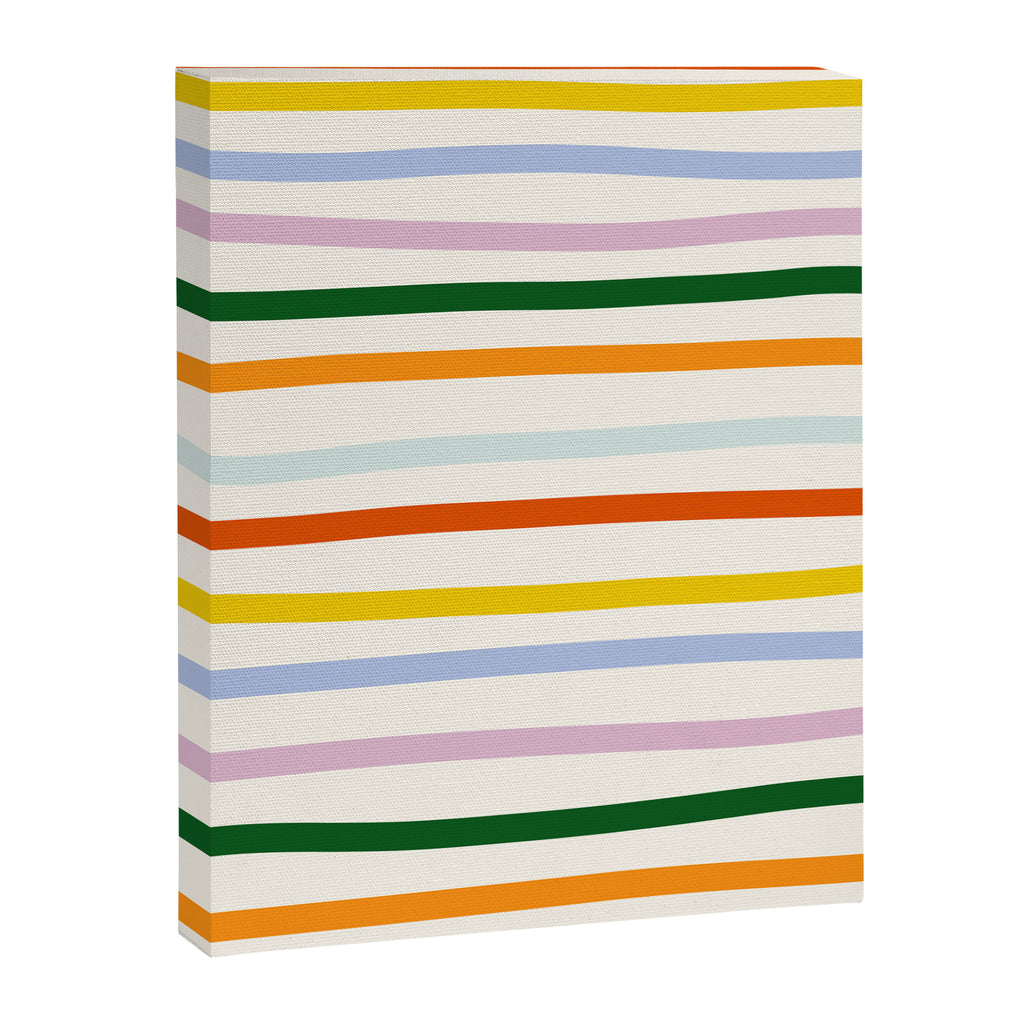Retro Rainbow Stripe Canvas Print Gallery Image 8