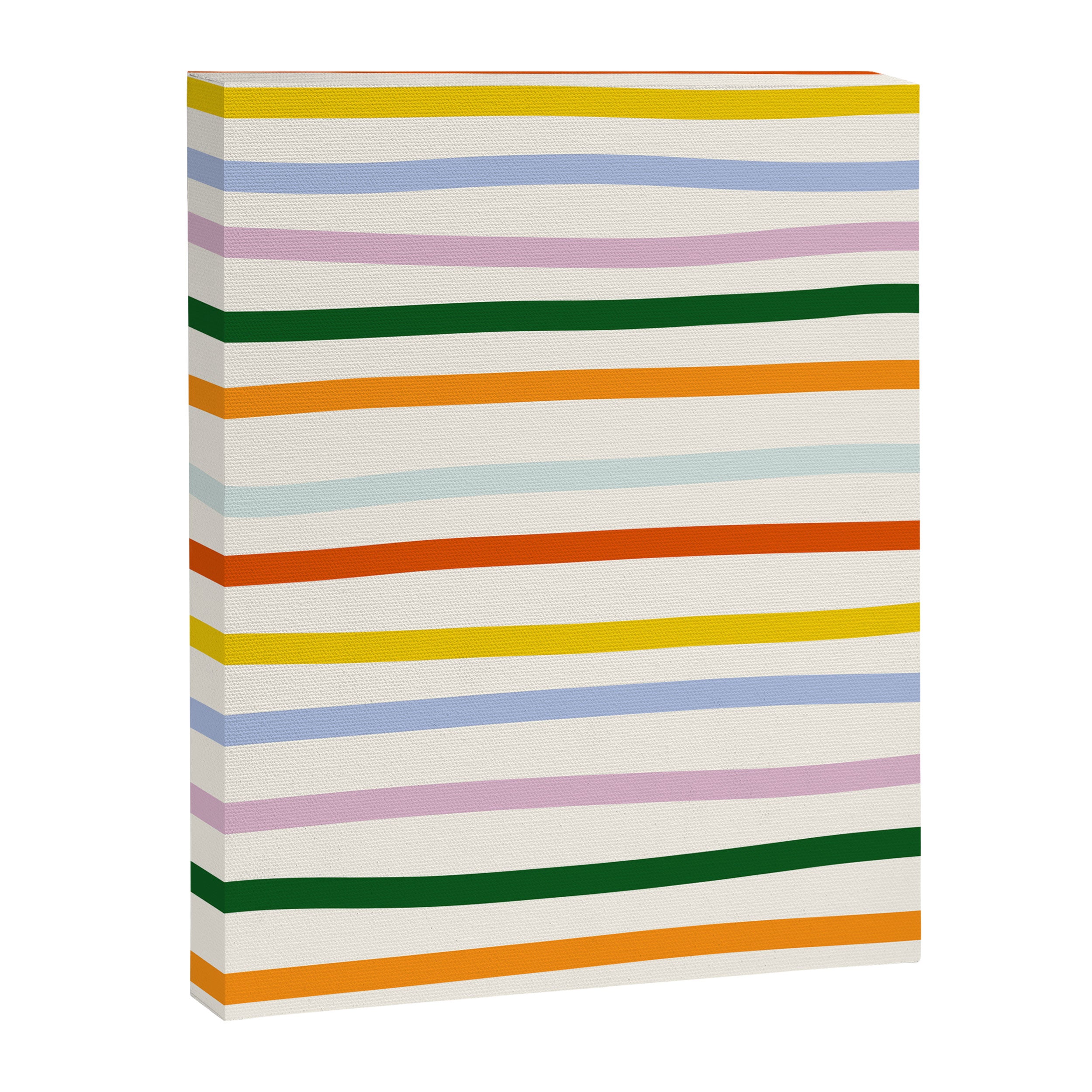 Retro Rainbow Stripe Canvas Print Gallery Image 8
