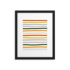Retro Rainbow Stripe Framed Art Print Gallery Image 6