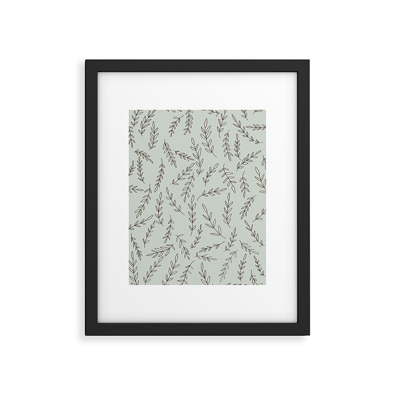 Rosemary Sketch Pattern Framed Art Print Gallery Image 5