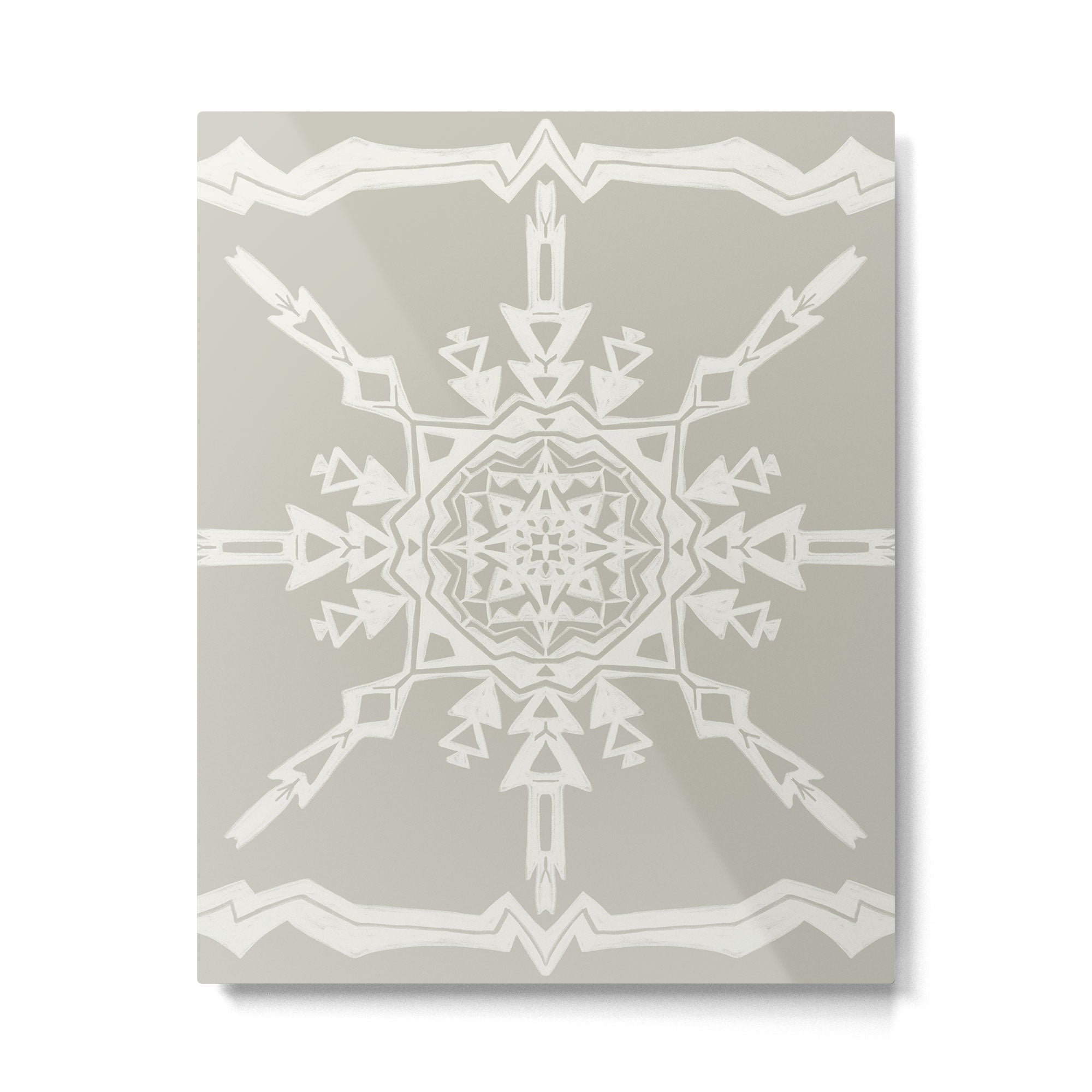Scandinavian Snowflake no. 1 Metal Print Gallery Image 6