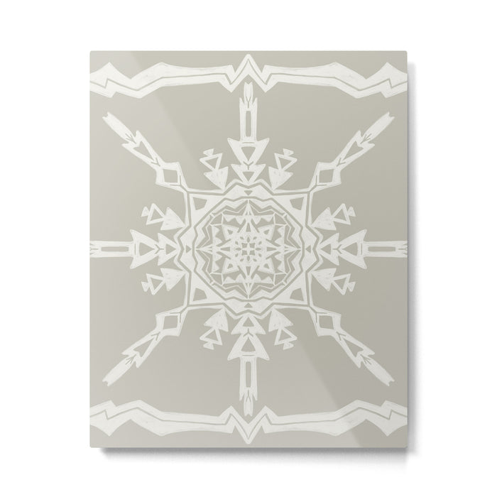 Scandinavian Snowflake no. 1 Metal Print Gallery Image 1