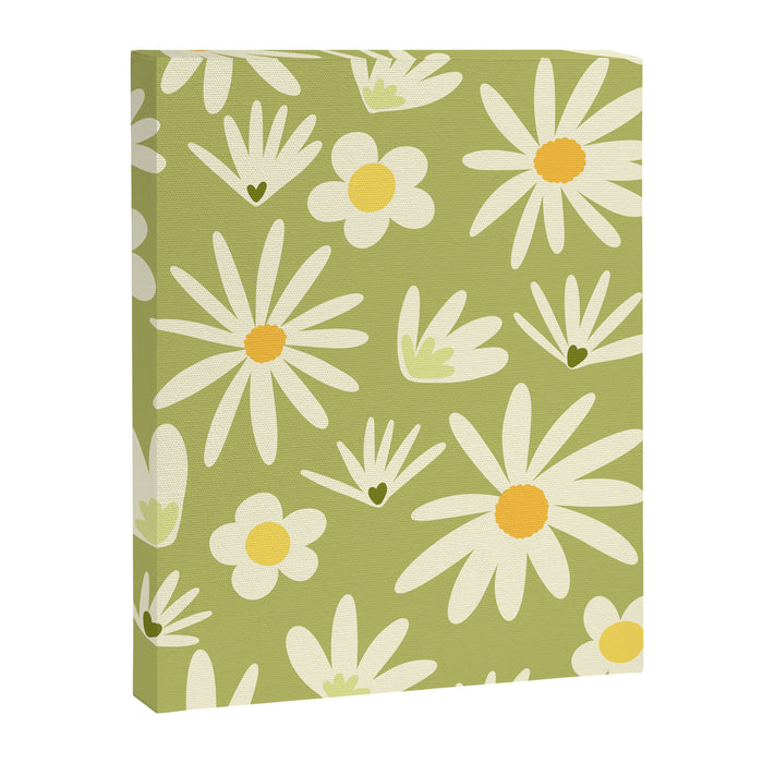Snowdrops and Daisies  Canvas Print Gallery Image 1