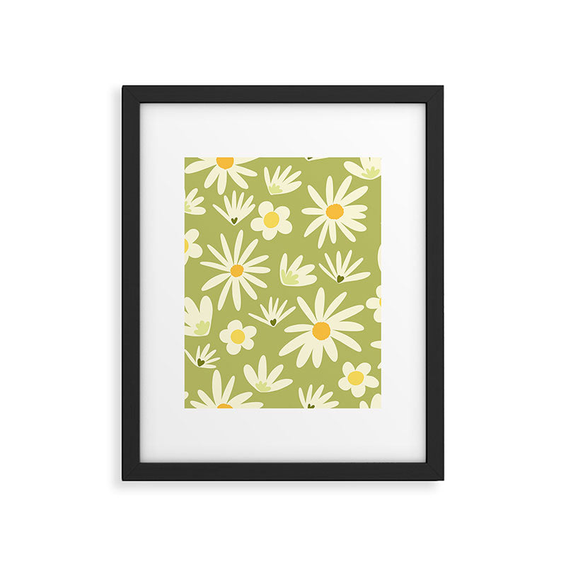 Snowdrops and Daisies  Framed Art Print Gallery Image 6
