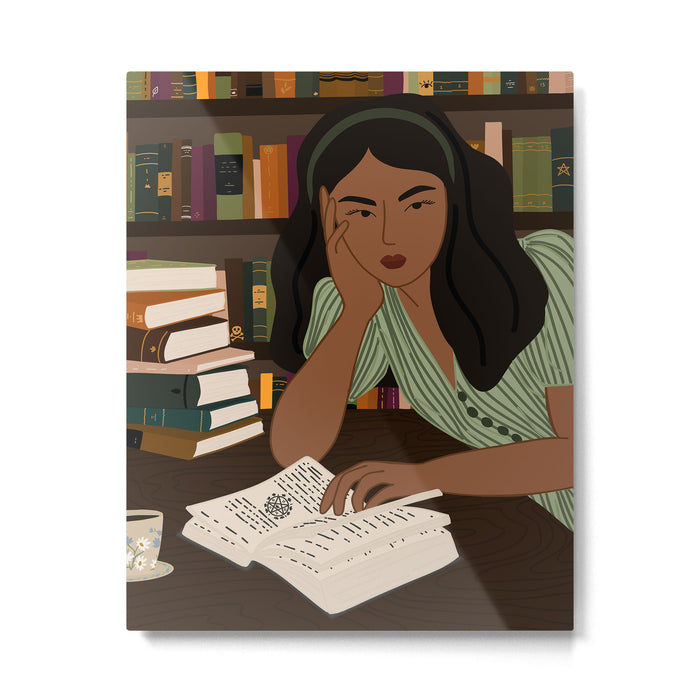 Studying Spells Metal Print Gallery Image 1