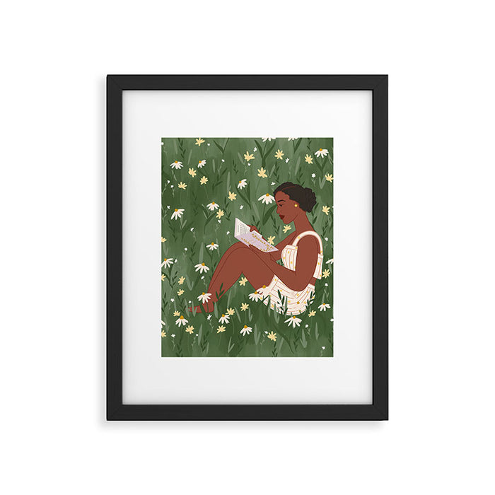 Summertime Reading  Framed Art Print Gallery Image 1