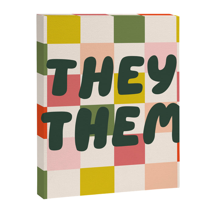 They / Them Pronouns Canvas Print Gallery Image 1