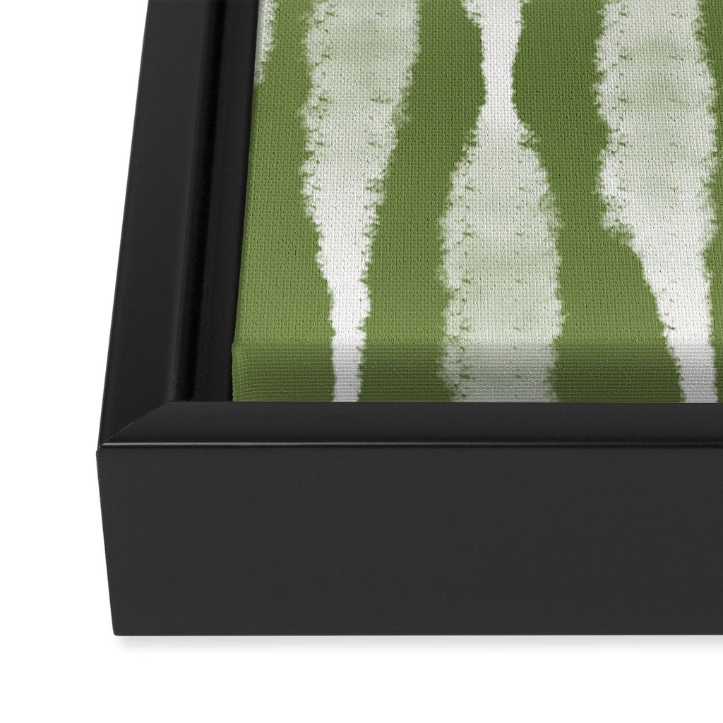 Tie Dye no. 2 in Green  Framed Canvas Print Gallery Image 2
