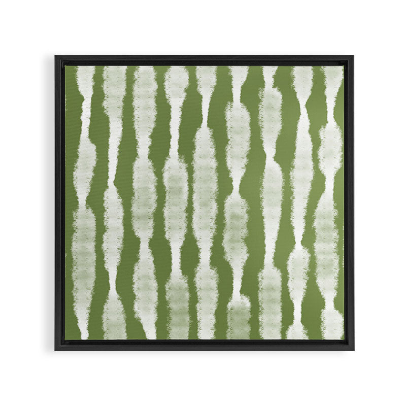 Tie Dye no. 2 in Green  Framed Canvas Print Gallery Image 3