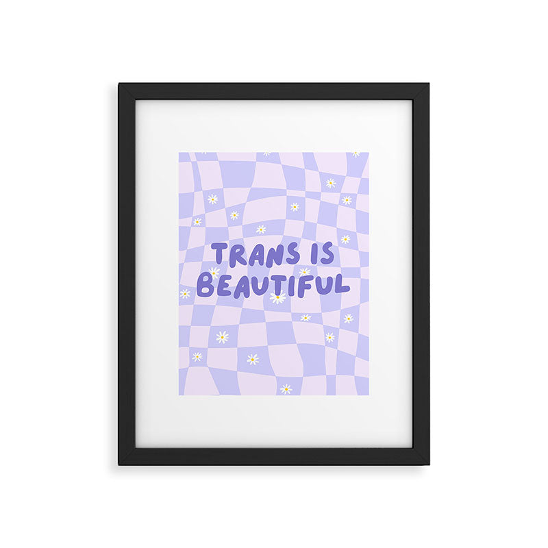 Trans is Beautiful Framed Art Print Gallery Image 6