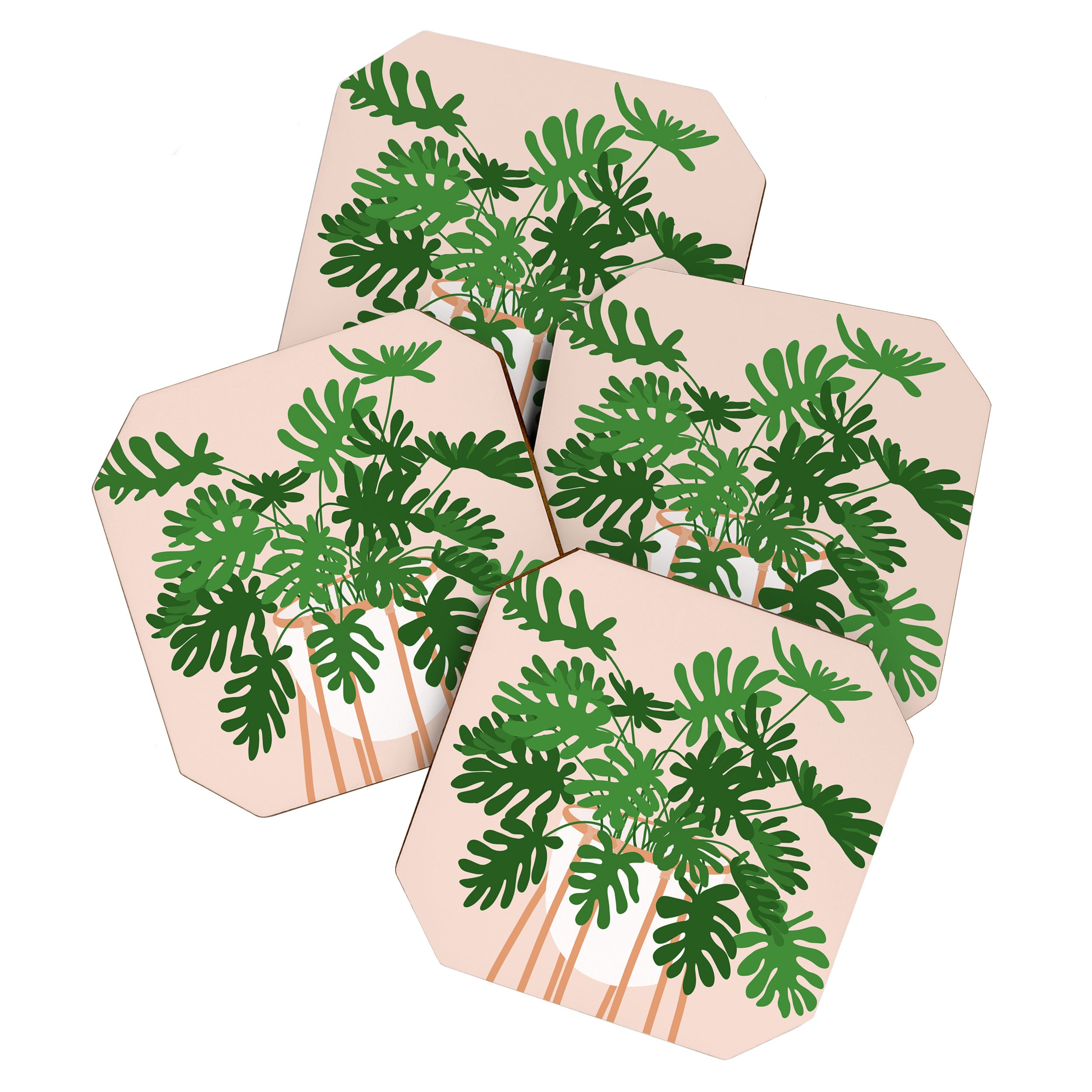 Vase no. 26 with Tropical Plant Coaster Gallery Image 1
