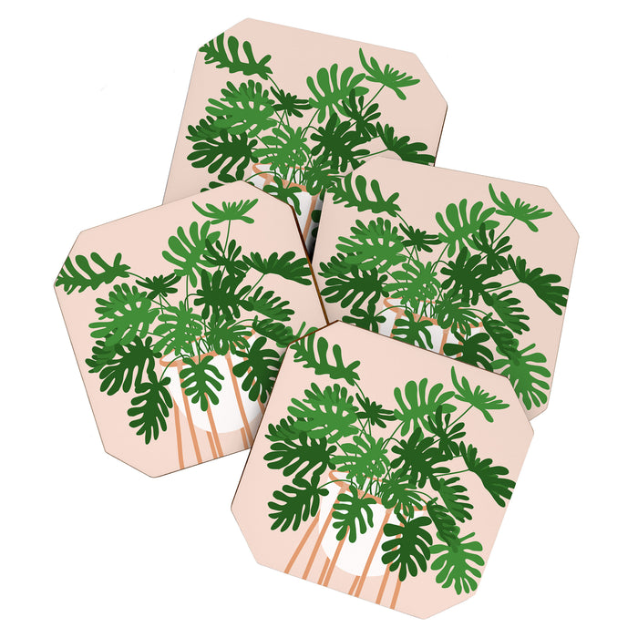 Vase no. 26 with Tropical Plant Coaster Gallery Image 1