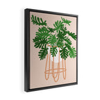 Vase no. 26 with Tropical Plant Framed Canvas Print Gallery Image 2