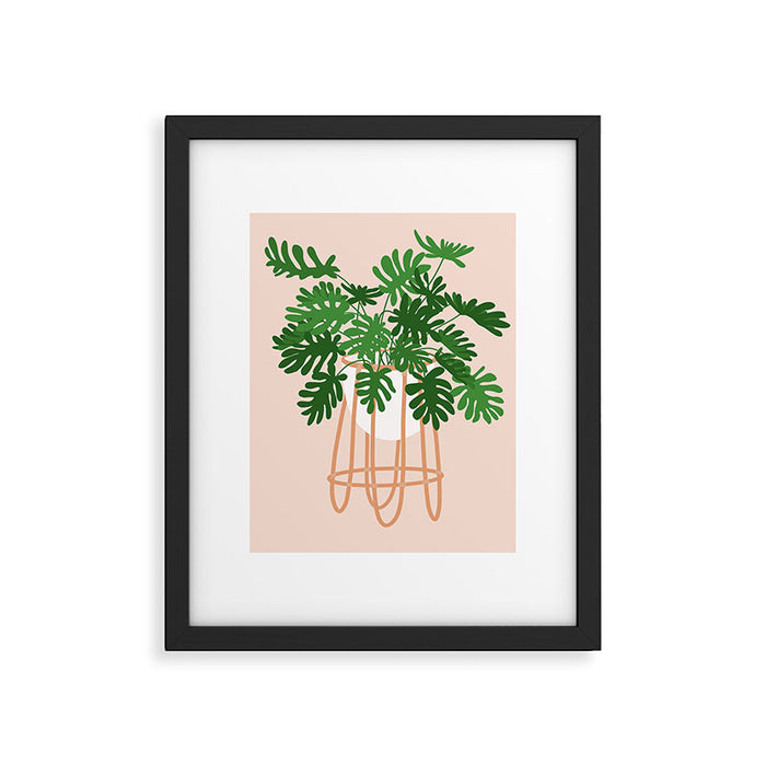 Vase no. 26 with Tropical Plant Framed Art Print Gallery Image 1