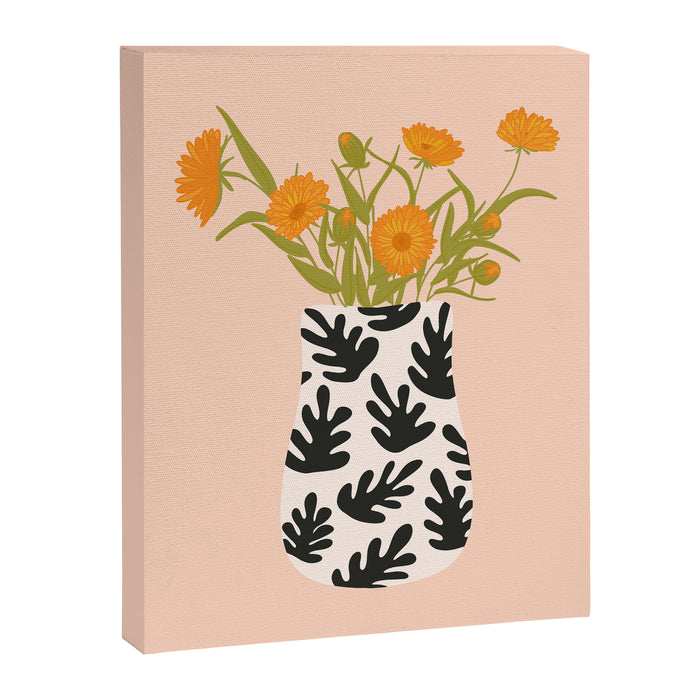 Vase no. 28 with Heliopsis Canvas Print Gallery Image 1