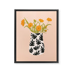 Vase no. 28 with Heliopsis Framed Canvas Print Gallery Image 8