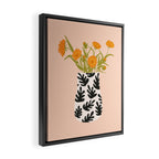 Vase no. 28 with Heliopsis Framed Canvas Print Gallery Image 2