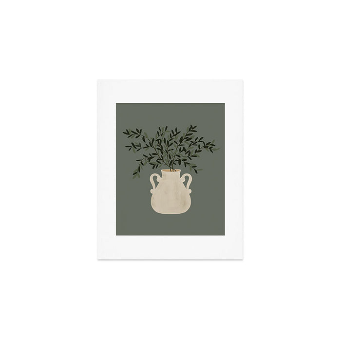 Vase no. 31 with Winter Greenery  Art Print Gallery Image 1