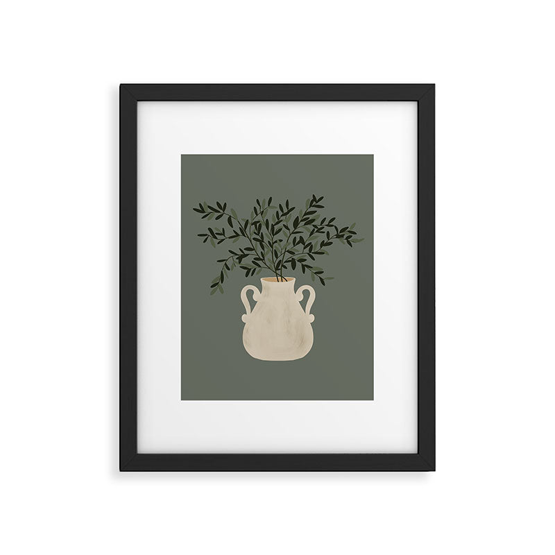 Vase no. 31 with Winter Greenery  Framed Art Print Gallery Image 6