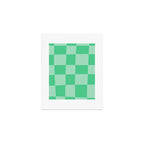 Watermelon Green Checkerboard  Art Print Gallery Image 1