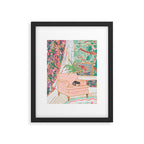 Catnap - Tuxedo Cat Napping in Chair by the Window Framed Art Print Gallery Image 5