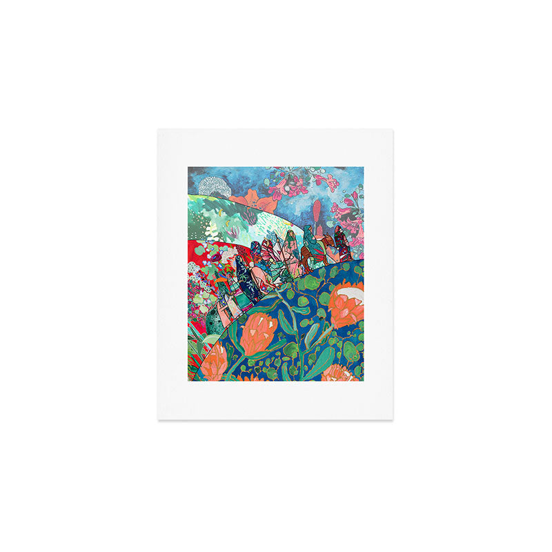 Floral Migrant Quilt Art Print Gallery Image 1