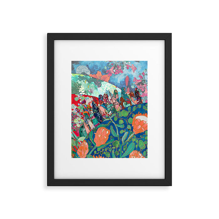Floral Migrant Quilt Framed Art Print Gallery Image 1