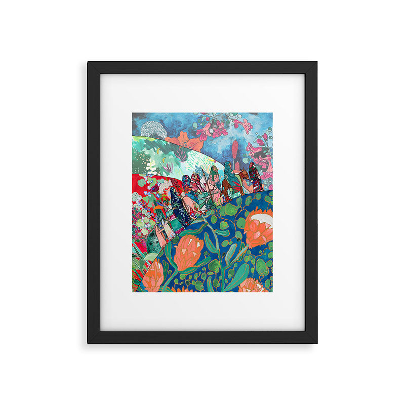 Floral Migrant Quilt Framed Art Print Gallery Image 5